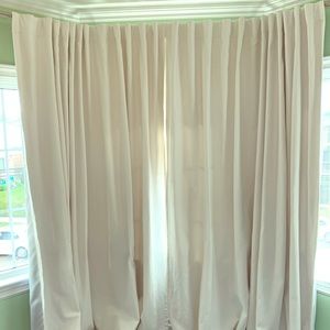 West Elm Double Panel Belgian Flax Curtain Natural